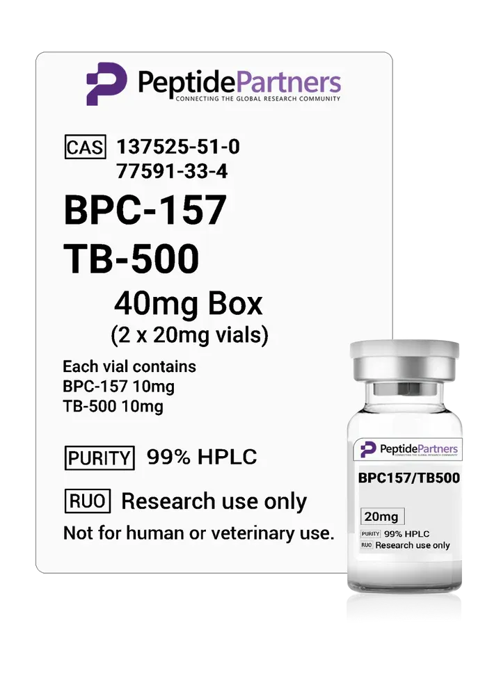 BPC-157 and TB-500 peptide blend research vial