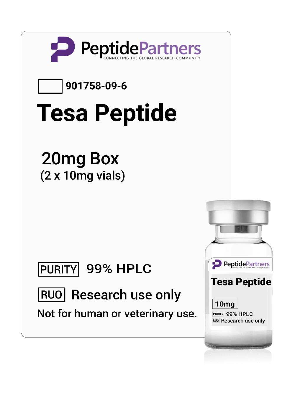 Tesamorelin Peptide research vial